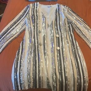 Shimmer blazer dress